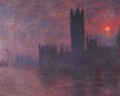 克劳德莫奈 - London: Houses of Parliament at Sunset